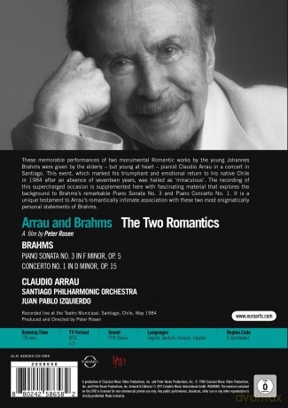 Arrau And Brahms - The Two Romantics [DVD]