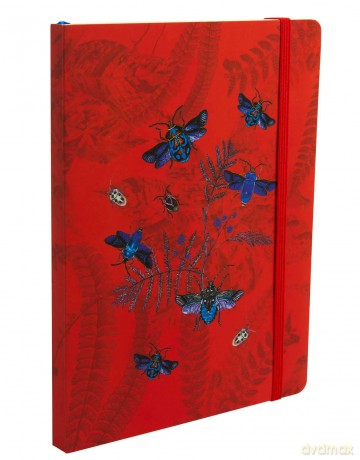 Art of Nature Flight of Beetles Notebook with Elastic Band [KSIĄŻKA]