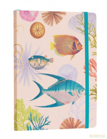 Art of Nature Under the Sea Softcover Notebook with Elastic Band [KSIĄŻKA]