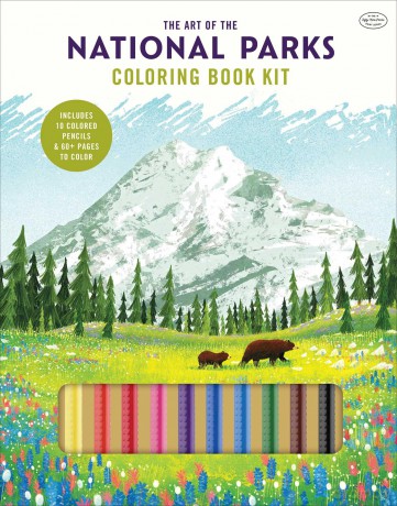 Art of the National Parks Coloring Book Kit [KSIĄŻKA]