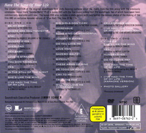 Dirty Dancing soundtrack (Legacy Edition) (digipack) [CD]+[DVD]