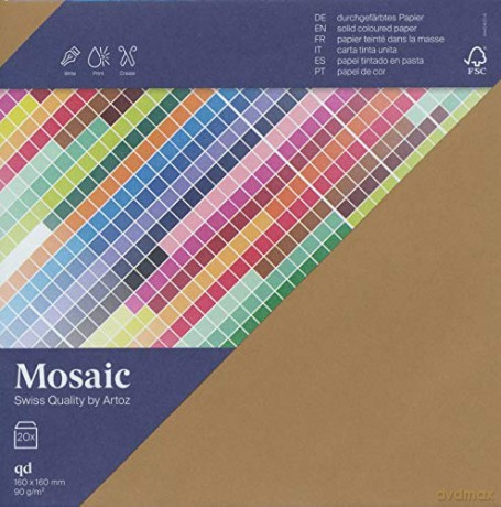 Artoz: artoz Briefumschlge Mosaic quadratisch