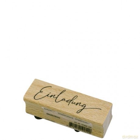 Artoz: artoz Motivstempel Einladung 6,0 x 2,0 c