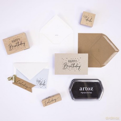 Artoz: artoz Motivstempel Einladung 6,0 x 2,0 c
