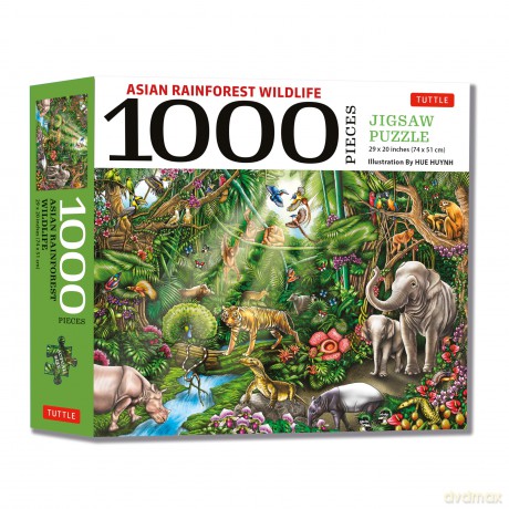 Asian Rainforest Wildlife Puzzle [KSIĄŻKA]