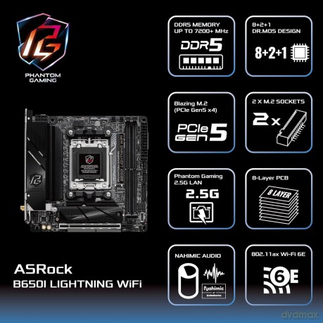 ASRock B650I Lightning WiFi AM5 mIT