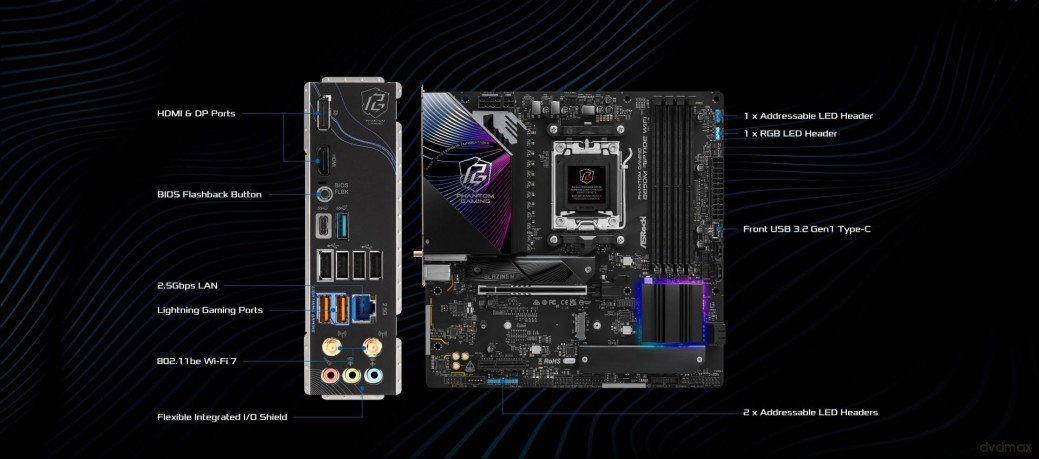ASRock B850M Riptide WiFi AM5 mATX HDMID