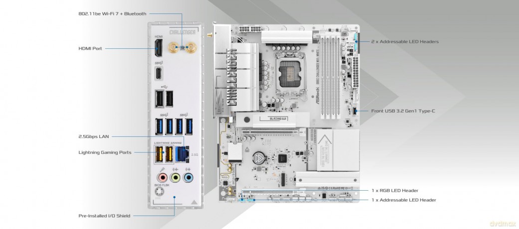 ASRock B860 Challenger WiFi White, 1851