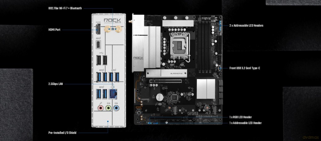 ASRock B860 Rock WiFi7 1851 ATX