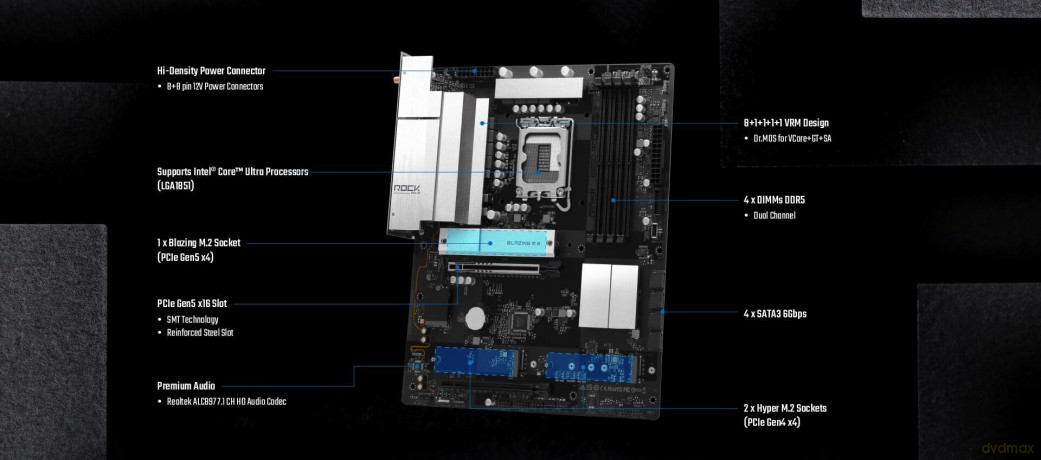 ASRock B860 Rock WiFi7 1851 ATX