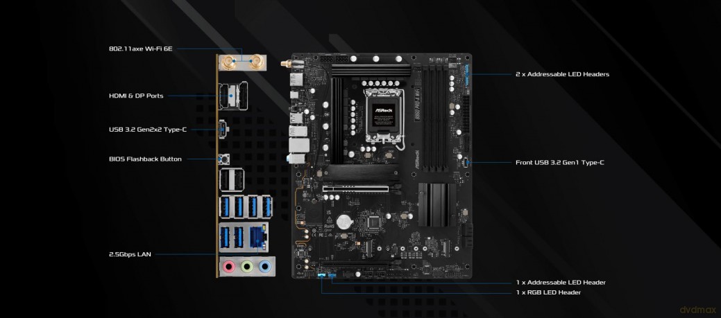 ASRock B860M Pro-A WiFi 1851 mATX HDMIDP