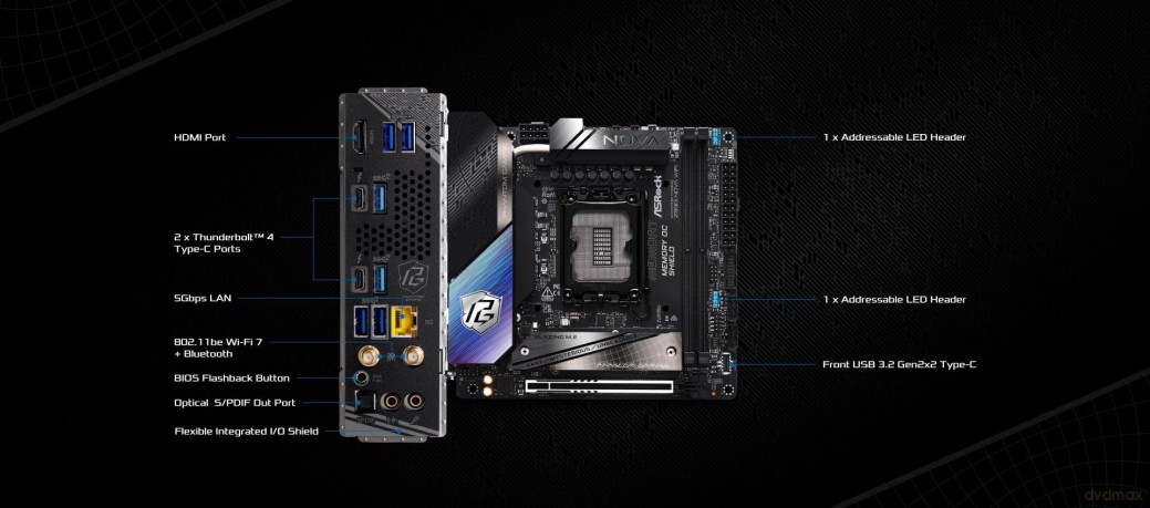 ASRock Z890I Nova WiFi 1851 mITX HDMIUSB