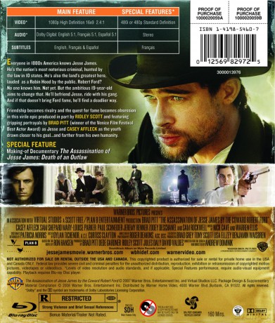 Assassination Of Jesse James By Coward Robert Ford [Blu-Ray]
