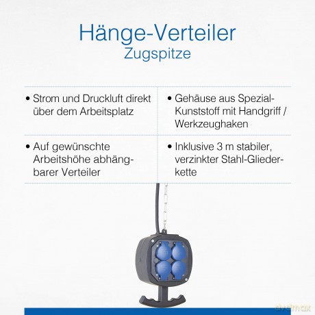As-Schwabe: as-Schwabe ZUGSPITZE Hnge 8-fach Steckd