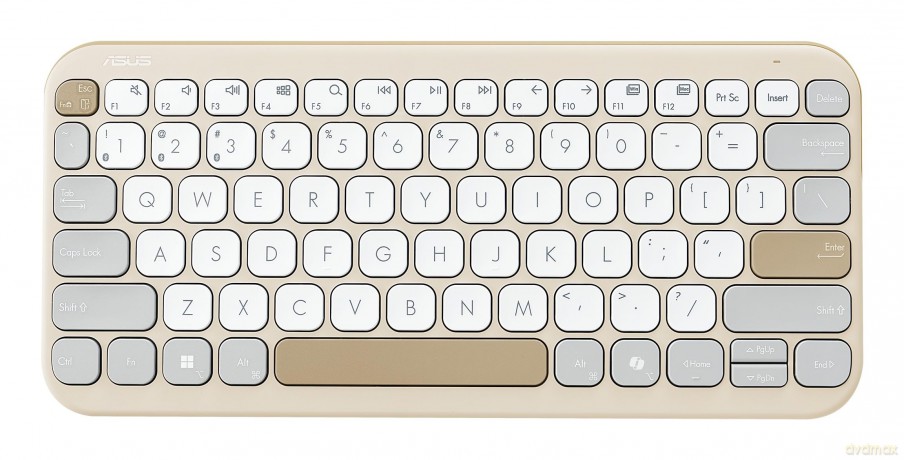 ASUS KW100 Tastatur, beige, GE