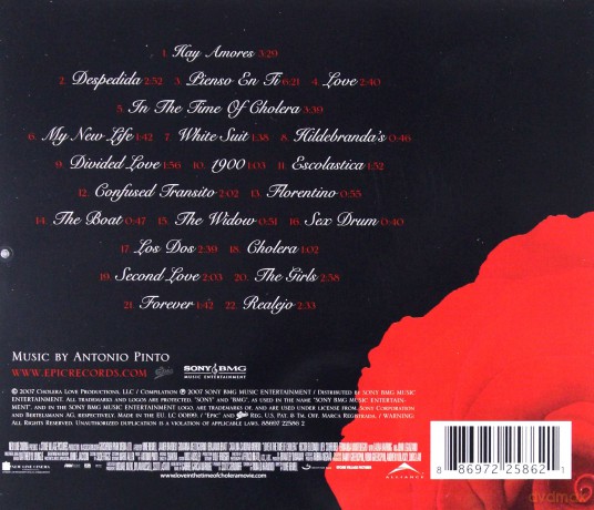 Love In The Time Of Cholera soundtrack (Miłość w Czasach Zarazy) [CD]