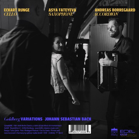Asya Fateyeva Eckart Runge Andreas Borregaard-J. S. Bach: Goldberg Variations: Asya Fateyeva Eckart Runge Andreas Borregaard-J. S. Bach: Goldberg Variations [CD]