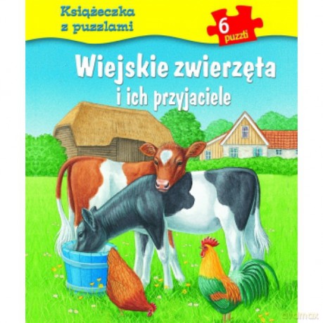 Wiejskie zwierzęta i ich przyj Książeczka z puz [PUZZLE]