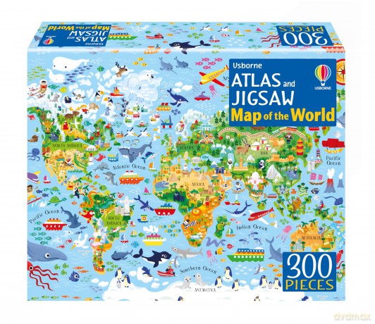 Atlas And Jigsaw Map Of The Wo [KSIĄŻKA]