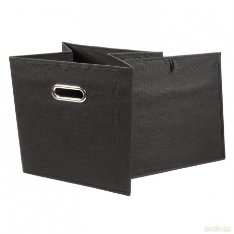 Aufbewahrungsbox Vlies schwarz