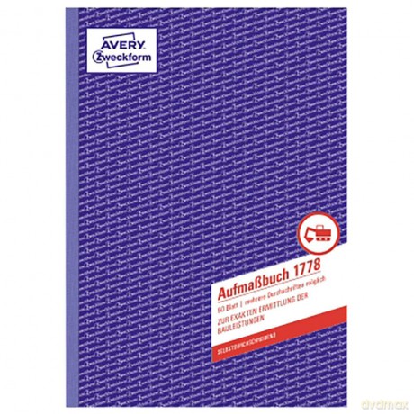 Aufmassbuch A4 50Bl Sd.