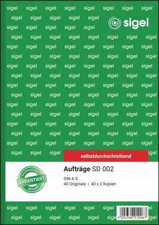 Auftrag,A5,3x40Blatt,3-Fach