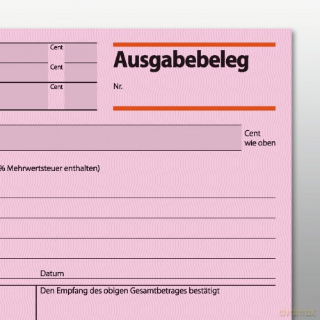 Ausgabebel.A6,quer,50Bl.1-Fach