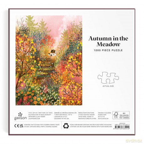 Autumn in the Meadow 1000 Piece Puzzle [KSIĄŻKA]