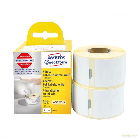 Avery Adress-Etikett 89x28 mm