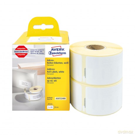 Avery Adress-Etikett 89x36mm