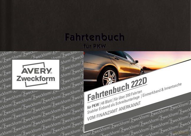 Avery Fahrtenbuch A6 Hardcover