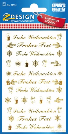 Avery Zweckform: AVERY Zweckform Aufkleber Frohe Weihnach