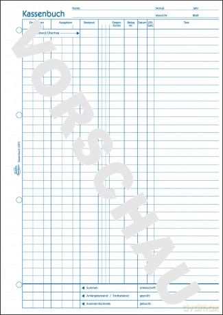 AVERY Zweckform Kassenbuch/EDV Formularb