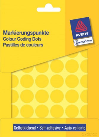 AVERY Zweckform Klebepunkte 3377 gelb