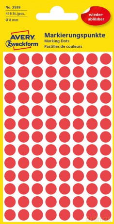 AVERY Zweckform Klebepunkte 3589 rot
