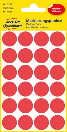 AVERY Zweckform Klebepunkte 3595 rot