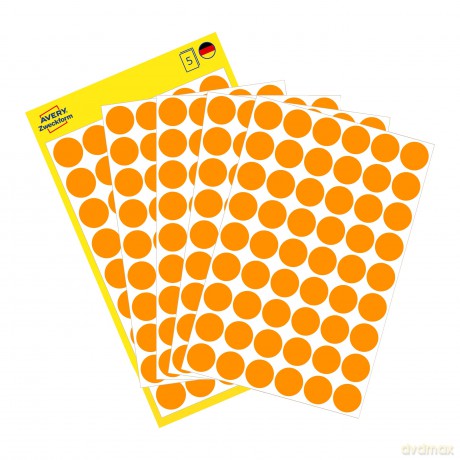 AVERY Zweckform Klebepunkte leuchtorange