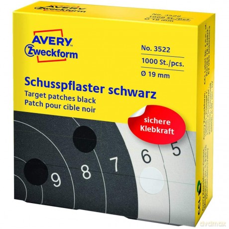 Avery Zweckform: AVERY Zweckform Klebepunkte schwarz 19