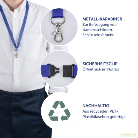 Avery Zweckform: AVERY Zweckform Lanyards blau 10 St.