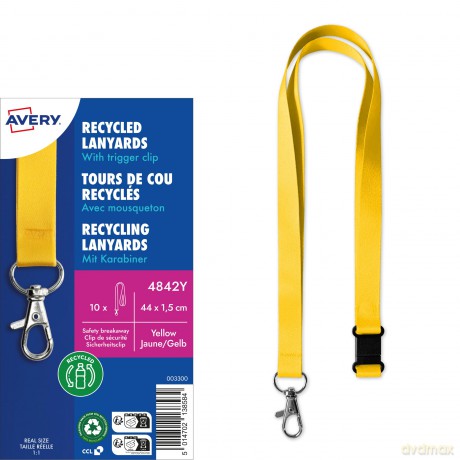 Avery Zweckform: AVERY Zweckform Lanyards gelb 10 St.
