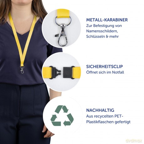Avery Zweckform: AVERY Zweckform Lanyards gelb 10 St.