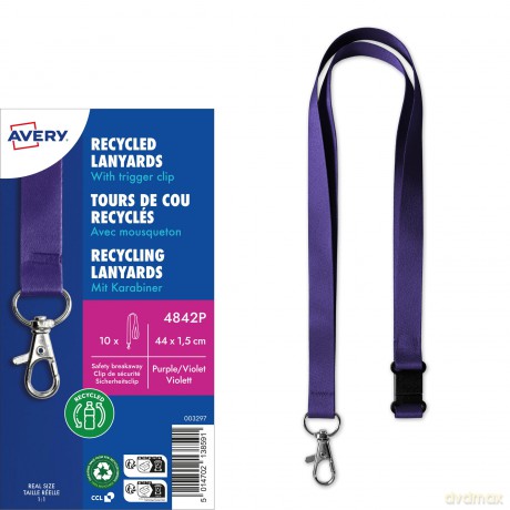 Avery Zweckform: AVERY Zweckform Lanyards lila 10 St.