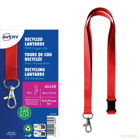 Avery Zweckform: AVERY Zweckform Lanyards rot 10 St.