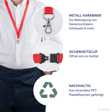 Avery Zweckform: AVERY Zweckform Lanyards rot 10 St.