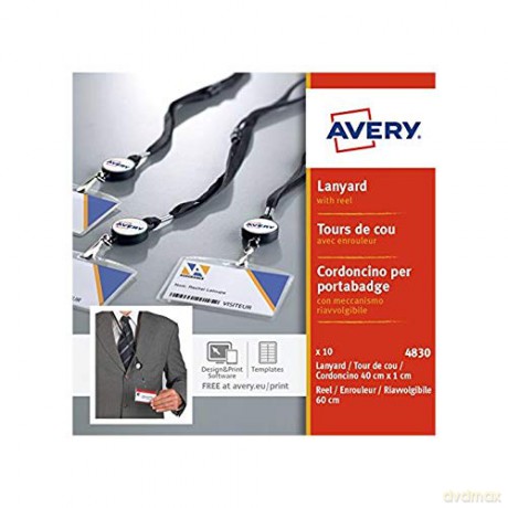 Avery Zweckform: AVERY Zweckform Lanyards schwarz 10 St.