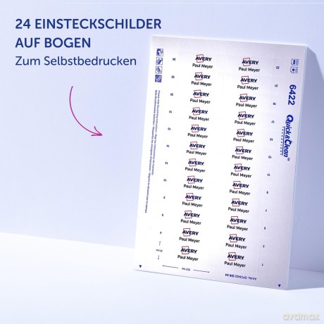 Avery Zweckform: AVERY Zweckform Namensschilder mit Magne