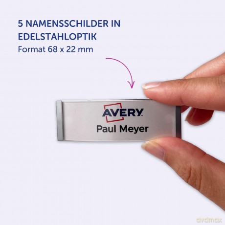 Avery Zweckform: AVERY Zweckform Namensschilder mit Magne