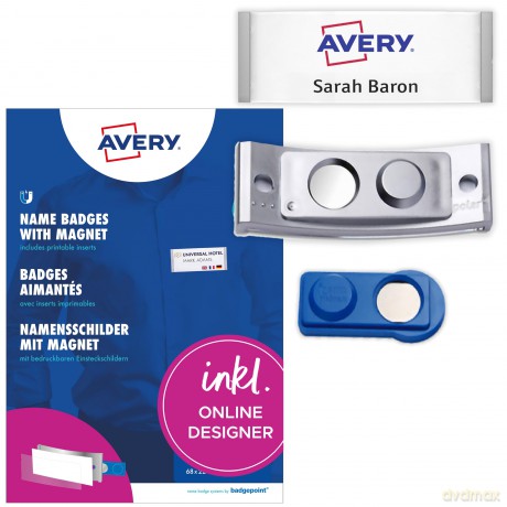Avery Zweckform: AVERY Zweckform Namensschilder mit Magne
