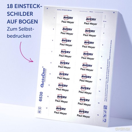 Avery Zweckform: AVERY Zweckform Namensschilder mit Magne