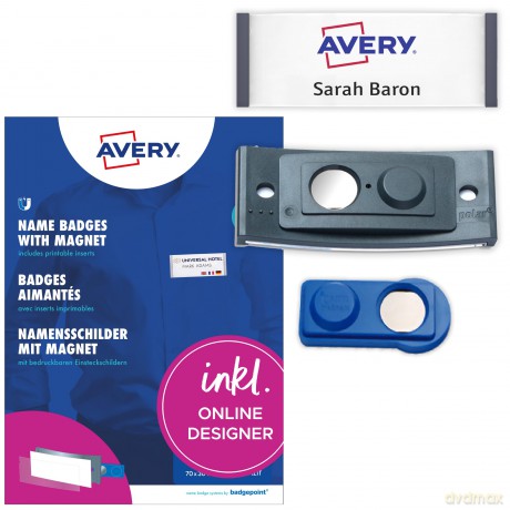 Avery Zweckform: AVERY Zweckform Namensschilder mit Magne